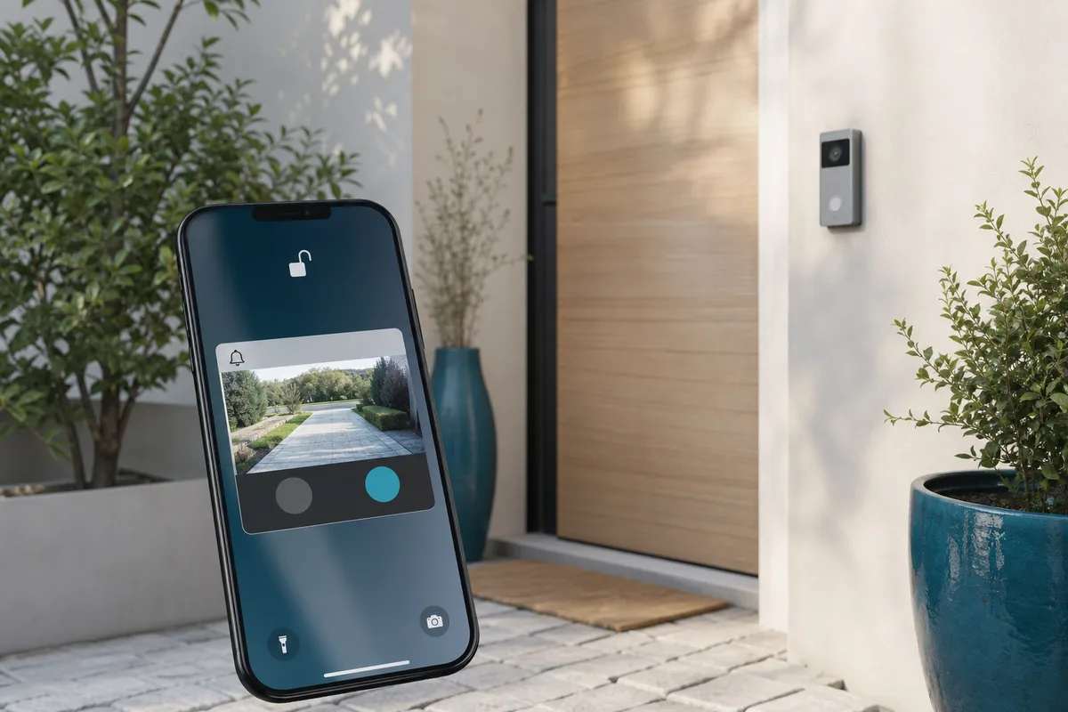 Notification de visiophone affichée sur l’écran verrouillé d’un smartphone